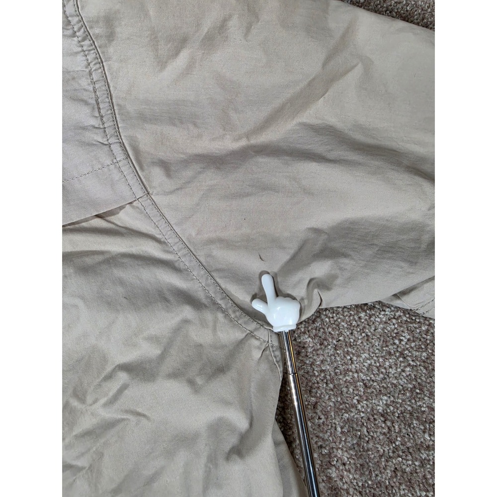 Eddie Bauer Sport Mens Vintage L Tan Short Sleeve Fishing Hiking Shirt Vent Back - Picture 7 of 11